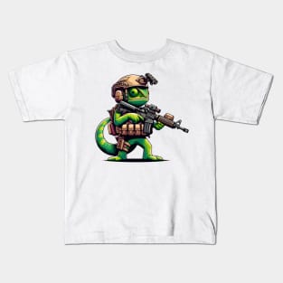 Tactical Cameleon Mastery Tee: Where Style Meets Stealth Kids T-Shirt